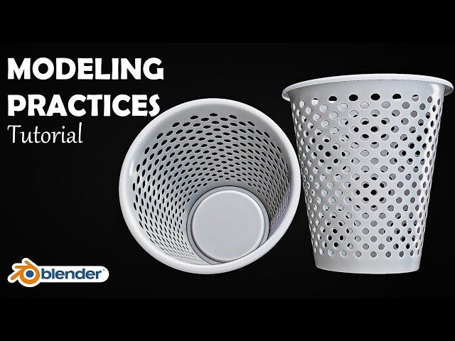 Blender Tutorial - Modeling Practice | Dust Bin - 03