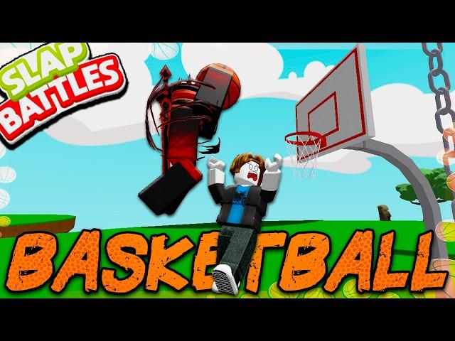 Playing BASKETBALL in Slap Battles Roblox