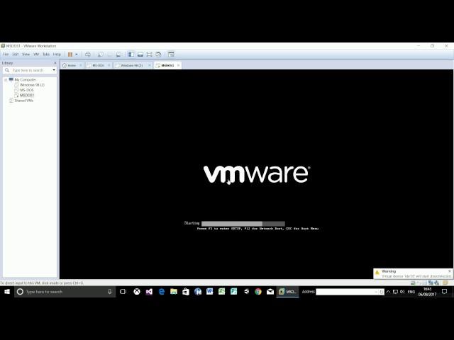 MS-DOS 6.22 & WIN95 Installation with CD-ROM Driver - VMware 12 Pro