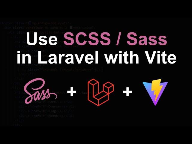 How to use Sass in Laravel with Vite