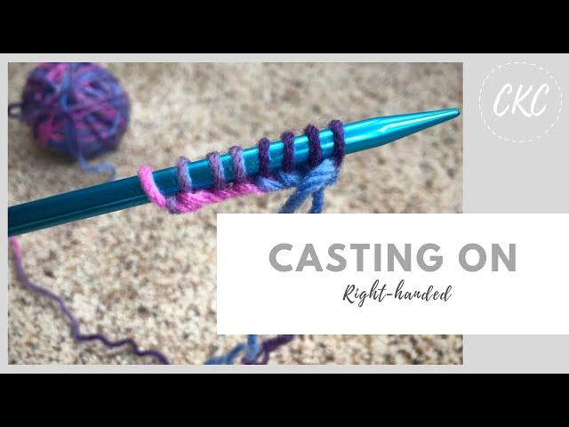 How to Knit // Casting On for Kids // Right-handed Tutorial