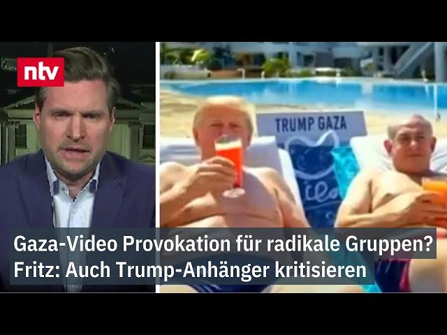 Gaza-Video Provokation für radikale Gruppen? - Fritz: Auch Trump-Anhänger kritisieren