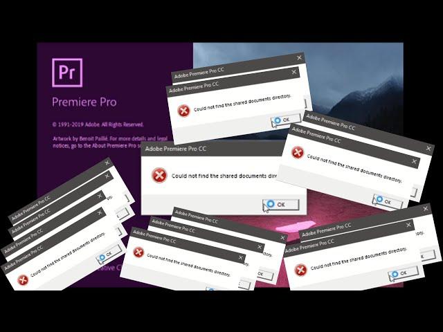 Mengatasi Masalah "CoulD not find the Shared Document Directory" - ADOBE PREMIER CC