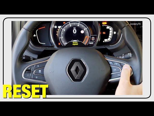  RENAULT | Service Reset in the instrument panel