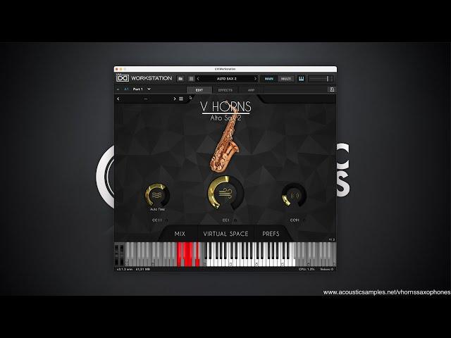 VHorns Saxophones by acousticsamples - Overview