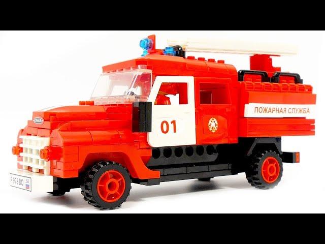 Gorod Masterov 8834 fire truck ZIL 130   | Fire tuck for LEGO FANS