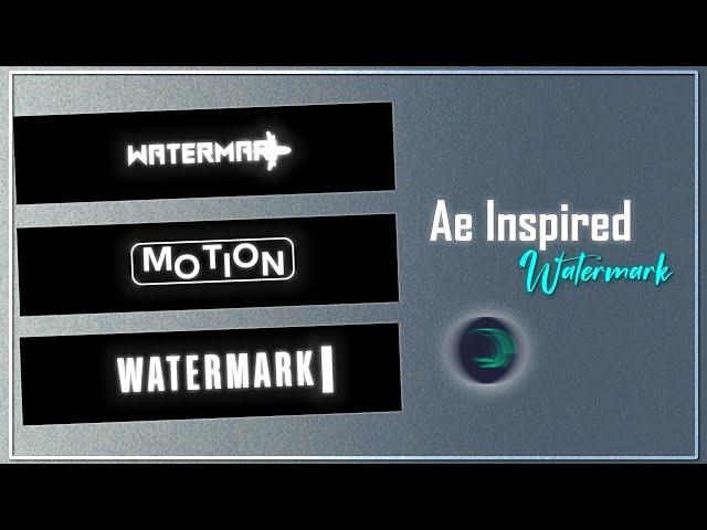 New Trending Ae Inspired Watermark XML File In Alight Motion Mobile