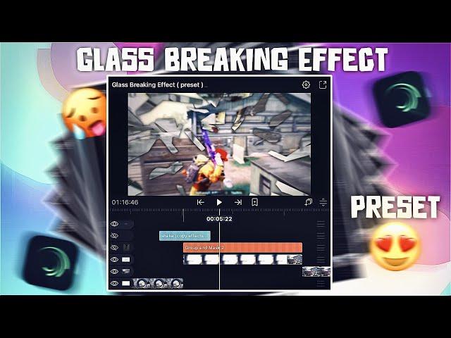 Glass Breaking Effect  || Alight Motion Tutorial With Preset  || Alight Motion Preset Base 