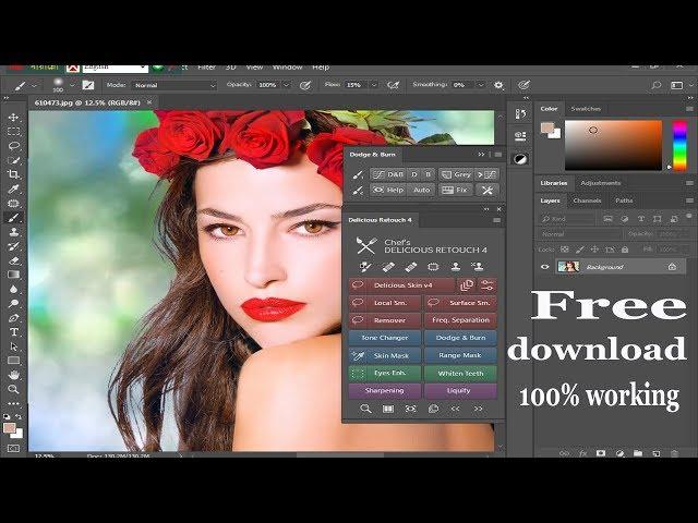 Quick Skin Retouch with Delicious Retouch 4 Photoshop cc Plugin download and install 2020