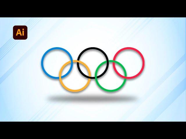 How To Draw The Olympic Game Logo In Adobe Illustrator 2024 easy to follow tutorial | MJ Graphics