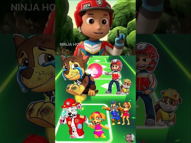 PAW Patrol:  - Zuma - Skye   Marshall - Ryder  Chase - Rocky Tiles Hop EDM Rush  #669