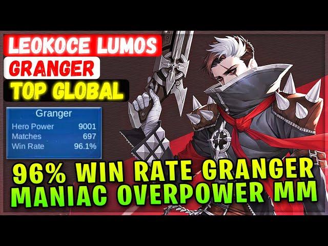 96% Win Rate Granger, Maniac Overpower Marksman [ Top Global Granger ] LEOKOCE LUMOS Mobile Legends