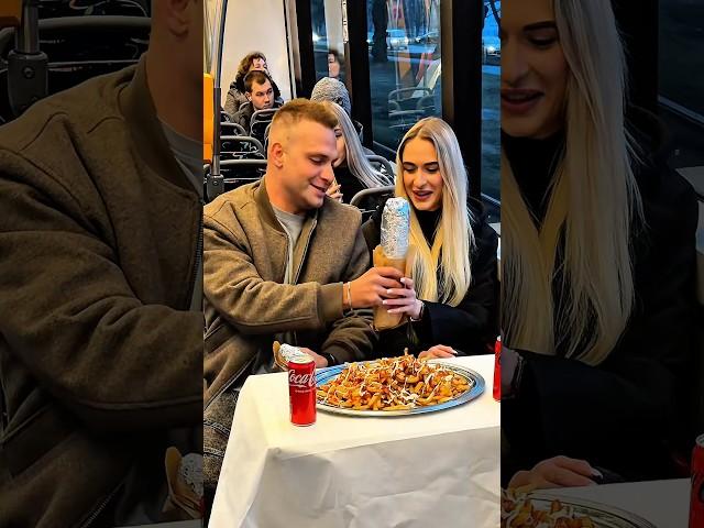 How did she eat that kebab so quickly? #TravelingTable
