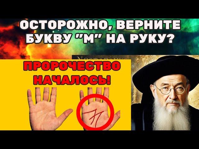 Что предсказал Нострадамус для тех, у кого на руке буква "М", уже началось!