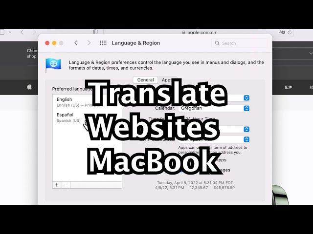 How to Translate Websites on Safari MacBook