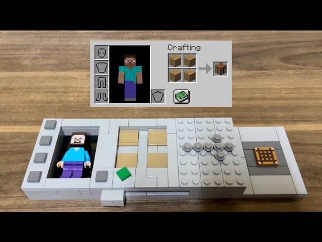 How to Build Minecraft Inventory Crafting Table | Lego