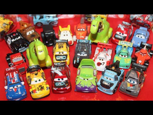 Mattel Disney Cars 2024 Mini Racers Unboxing 30 Wingo GRC Racers Metallic McQueen Mater Miguel Carla