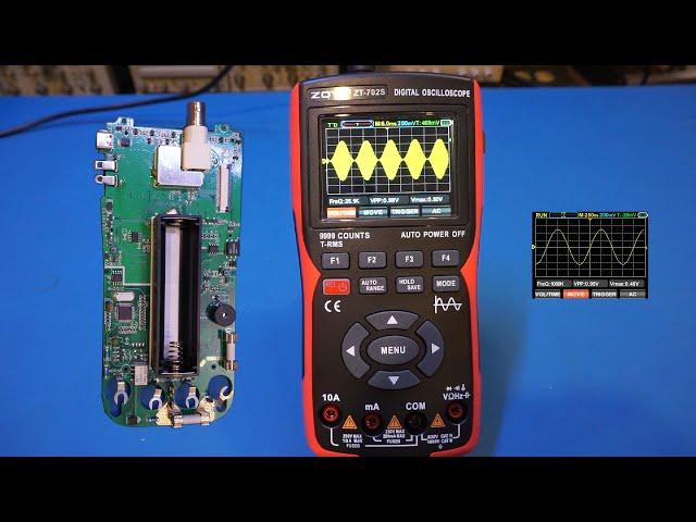 Review/Teardown of a ZOTEK ZOYI ZT-702S Budget Handheld Oscilloscope/Digital Multimeter