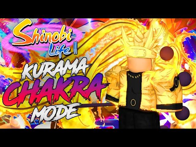 [CODE] MASTERED KURAMA CHAKRA MODE IN SHINOBI LIFE 2 | FULL SHOWCASE