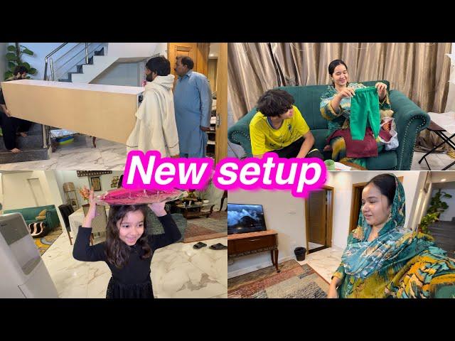 New setup | ibrahim ki shoping | Sitara yaseen vlog