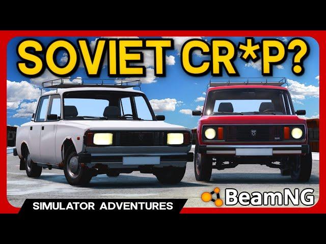 Soviet Cars: Good or Bad? - BeamNG TAZ Pack Mod (Lada Riva/Niva)