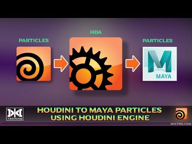 VMT 044 - Houdini - Export Houdini Particles to Maya using Houdini Engine for Maya