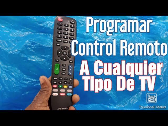 PROGRAMAR CONTROL REMOTO a cualquier televisor