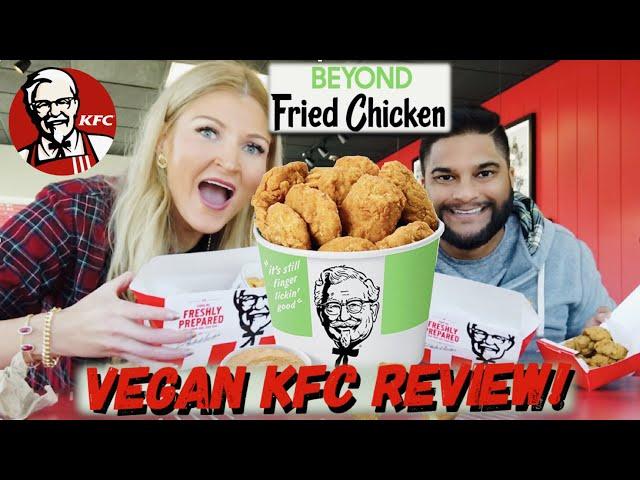 We tried KFC’s NEW Vegan Chicken!!! VEGAN KFC BEYOND FRIED CHICKEN REVIEW! #BeyondFriedChicken