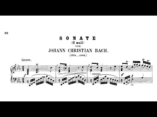 Johann Christian Bach - Keyboard Sonata in C minor, W.A 6