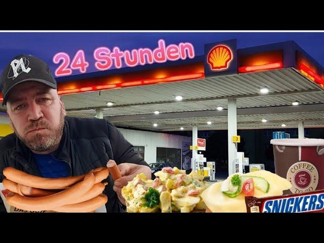 Ich esse für 24 Stunden nur an der Tankstelle [ Selbstexperiment ] MUKBANG