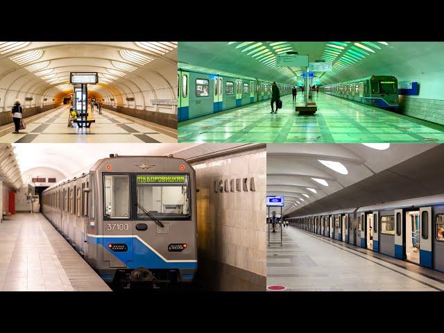 (4K) Метро, СТЛ. Поездка по всем станциям 30 августа 2023.