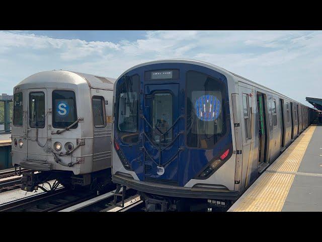 IND Fulton St Line: (A) Trains with (S) Trains Relaying @ 80th Street (R46, R179, R211A)