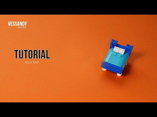 LEGO синяя кровать (tutorial)