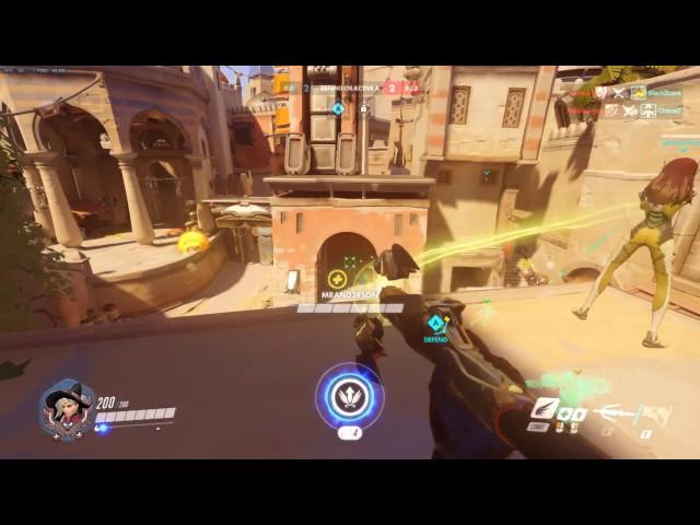Overwatch Competitive | Silver Ranked Mercy  | Bad Aim Mercy 1v1