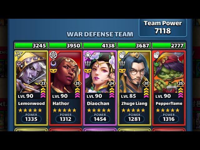 Empires Puzzles : Clover Field War against Korean Alliances