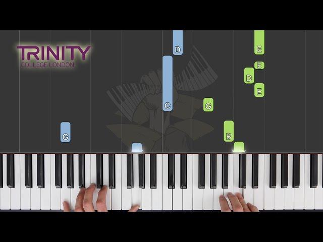 Canzonet / TRINITY Piano Grade 2 2021-2023 / Synthesia Piano tutorial