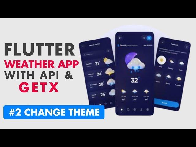 Flutter Responsive Weather App using GetX | Flutter Weather App with API | VelocityX | Part 2