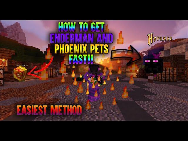 Hypixel Skyblock - Fastest way to get Phoenix and Enderman Pet!!