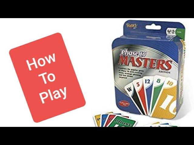 How To Play Phase 10: Masters Edition Card Game