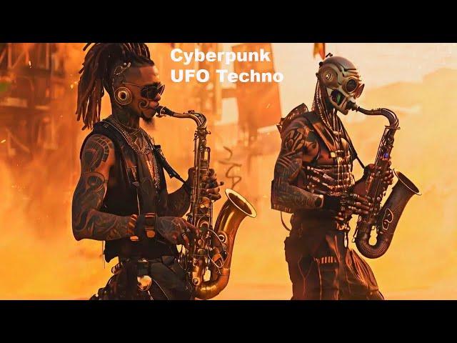 UFO Cyberpunk Techno House Music Trance #cyberpunk #techno #music #fantastic #trance #technorock