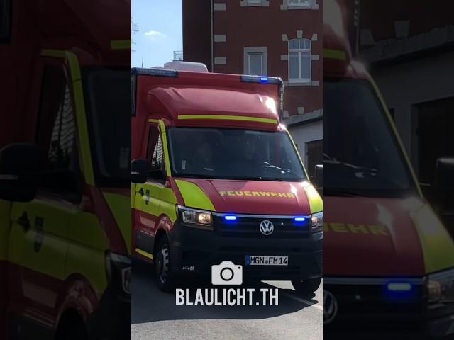 ++KdoW, FüKw, HLF und GW-L der Feuerwehr Meiningen auf Einsatzfahrt++