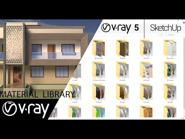 Free V-ray 5 Materials Pack for Sketchup 2021 | Vray Materials for Sketchup | pixologic interior