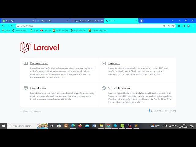 Cara Upgrade Laravel 9 Ke Laravel 10 Di Windows 10