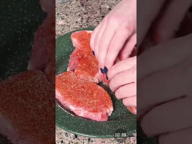 This is the BEST and EASIEST way to make Pan Fried Boneless Pork Chops!