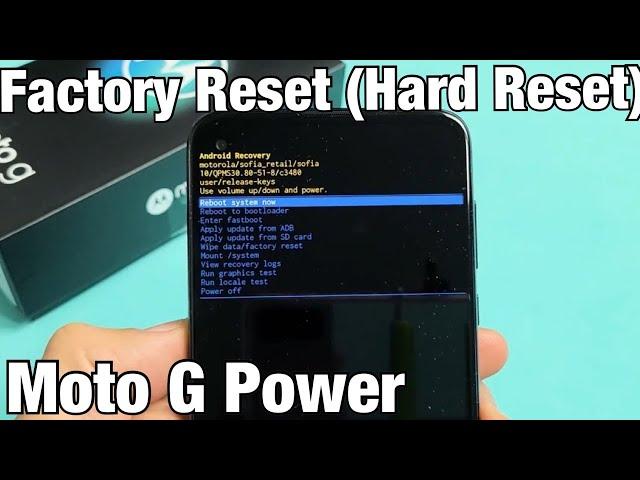 Moto G Power: How to Factory Reset (hard reset)