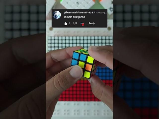 Making Russia Flag  #shorts #rubikscube #cubing #russia #flag