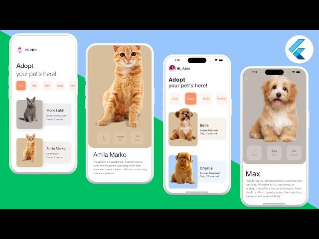 Flutter UI - Pet App