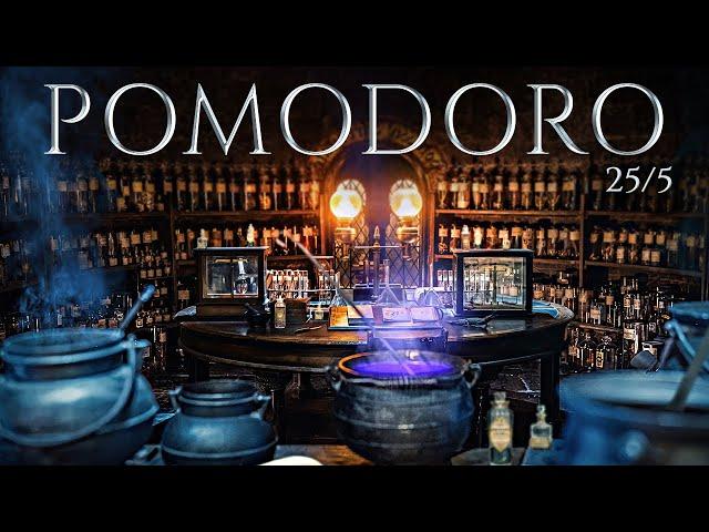 Hogwarts Potions Class  POMODORO Study Session 25/5 - Harry Potter Ambience  Focus, Relax & Study