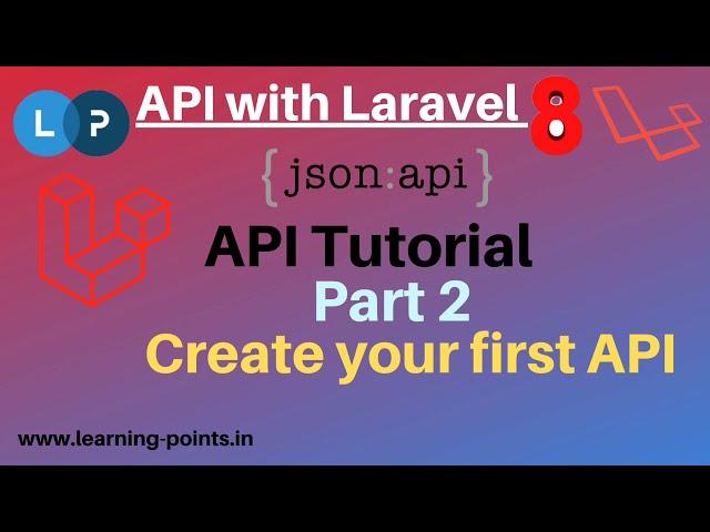 Create your first API | API with Laravel | API tutorial | Laravel 8 | Learning Points