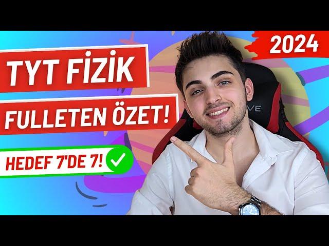 2024 TYT FİZİK FULLETEN SON TEKRAR! | Bunları Bilmeden Sınava Girme! | #yks #tyt